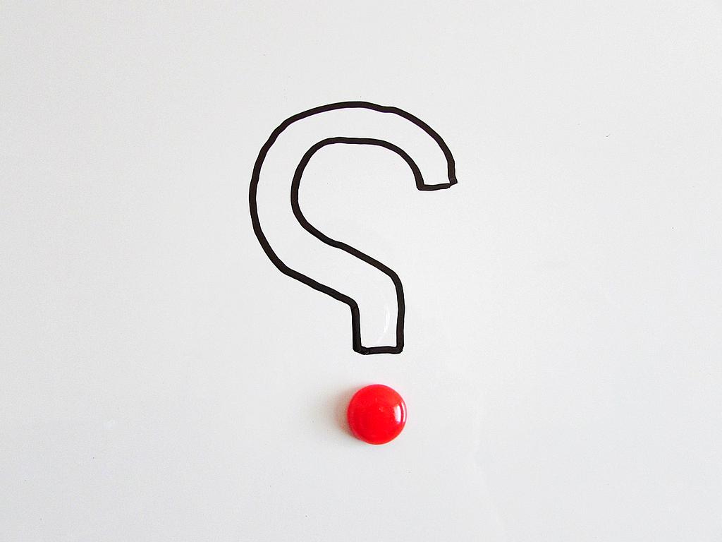 FAQ illustration with people and question marks